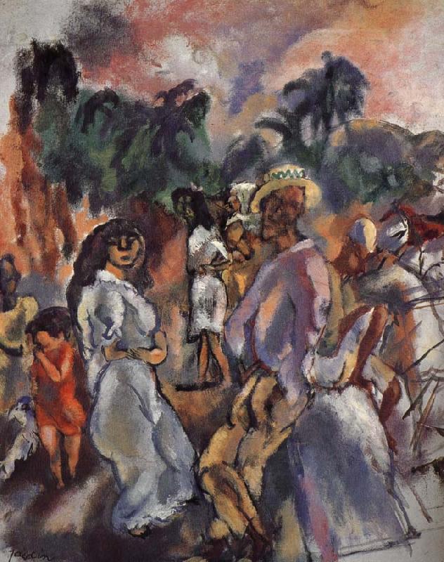 Jules Pascin Composition of picture of Cuba oil painting image